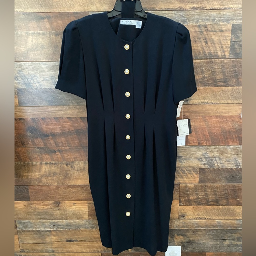 Chaus black dress in size 14, NWT